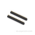 Conector de cabecera hembra de paso de 2,0 mm recto 12P